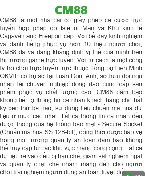 Đăng nhập nhà cái Cm8823 Com